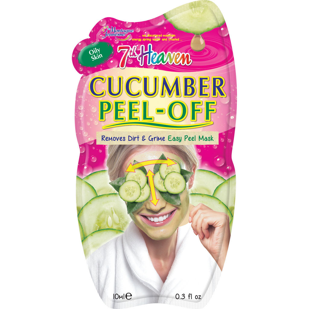 Maska za obraz 7th Heaven, Cucumber peel off, 10 ml