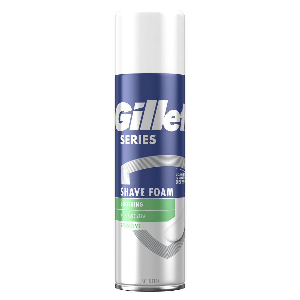 Pena za britje Gillette, za občut.kožo, 250 ml