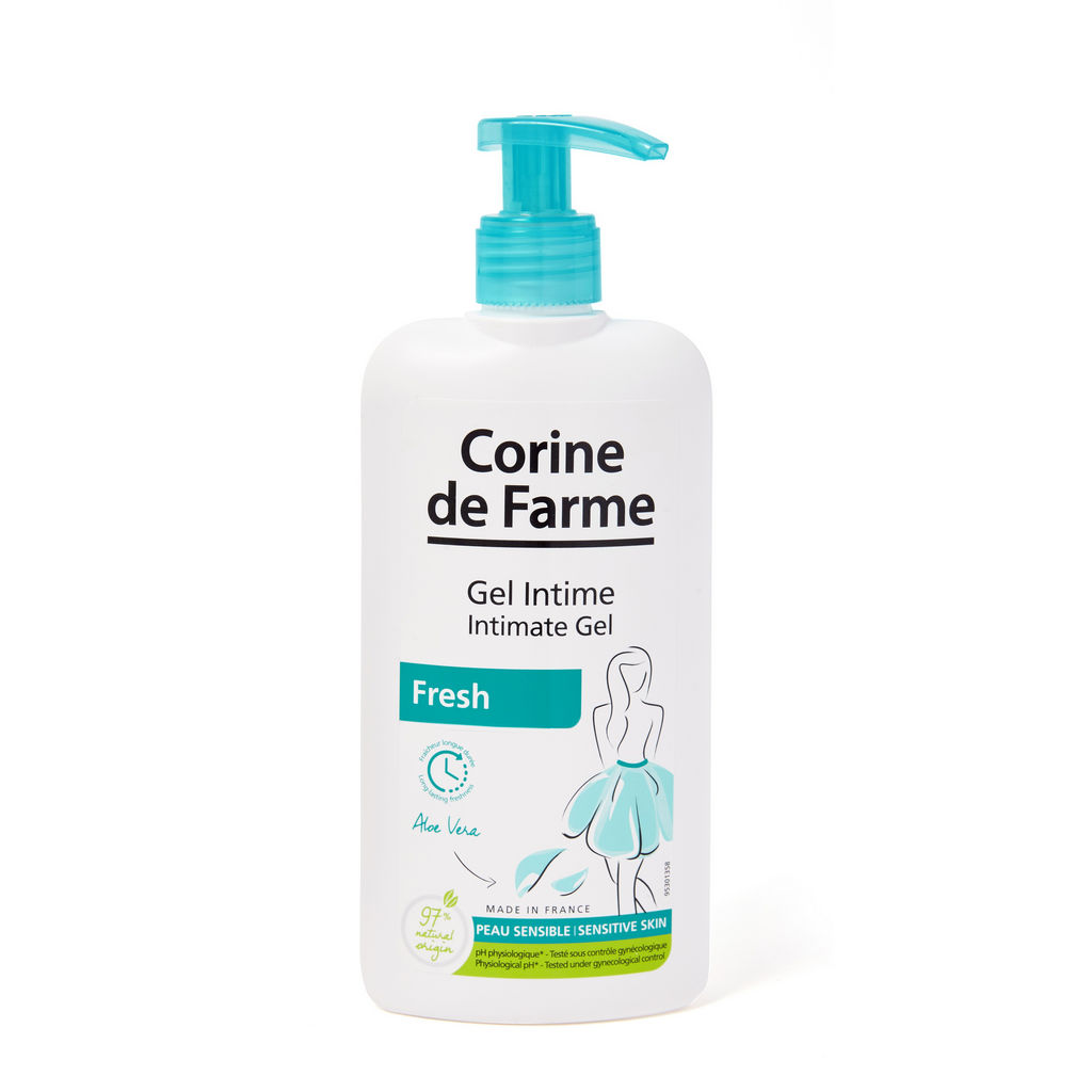 Gel intimni Corine de Farme, Fresh Aloe vera, 250 ml