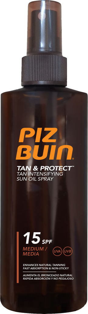 Olje Piz Buin, Tan & Protect, SPF 15, 150 ml