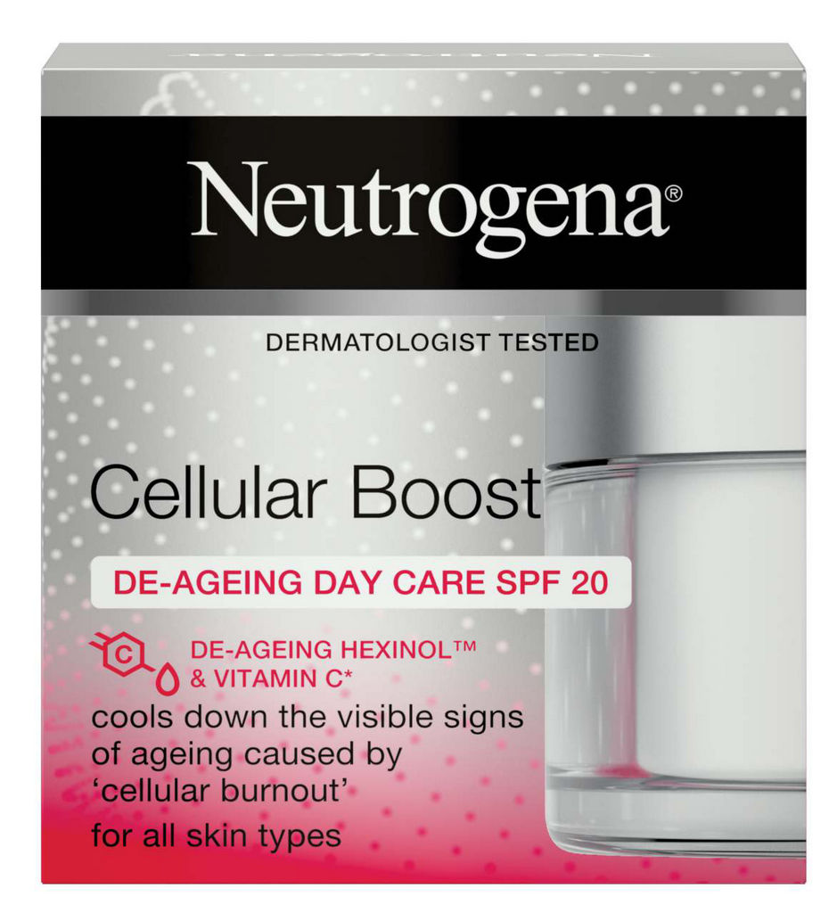 Krema Neutrogena, Cellular boost, dnevna za obraz SPF 20, 50 ml