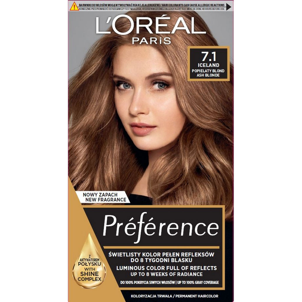 Barva za lase L’Oreal Preference, 7.1