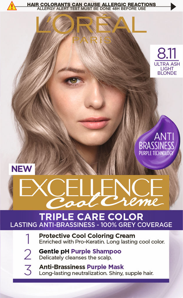 Barva za lase L’Oreal Excellence, 8.11, Ultra ash Light blonde