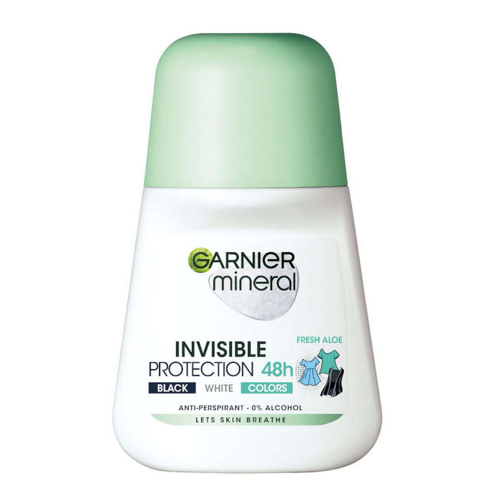 Dezodorant roll-on Garnier Invisible Black&White&Colours, 50ml