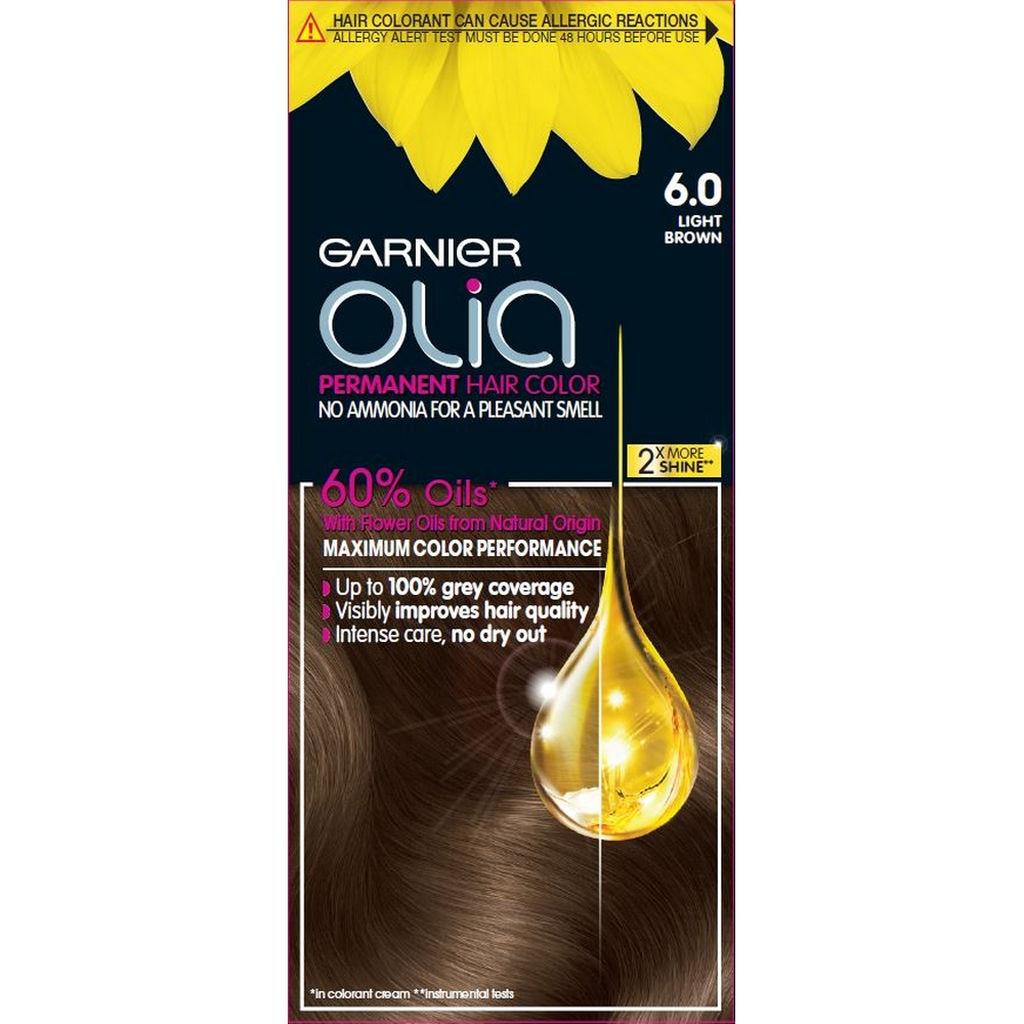 Barva za lase Garnier Olia light brown 6.0
