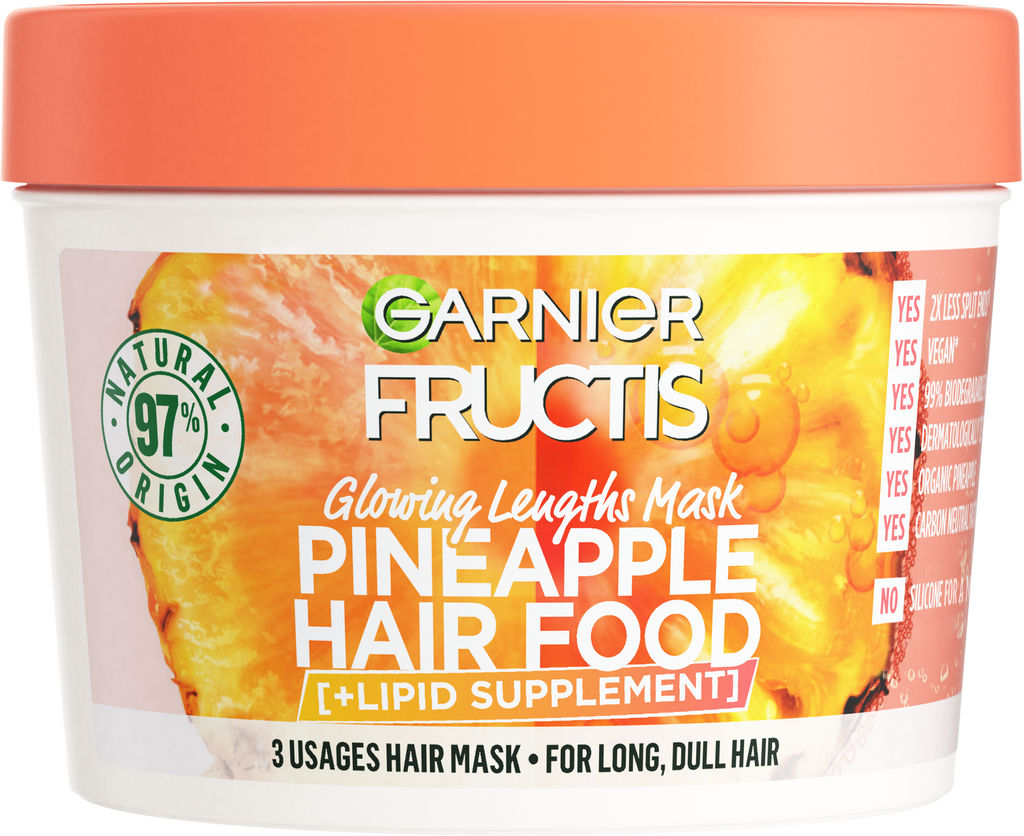 Maska za lase Garnier Fructis, Hair Food, Pineapple, 390 ml