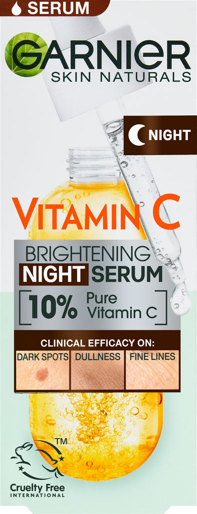 Serum za obraz Garnier, vitamin C night, 30 ml