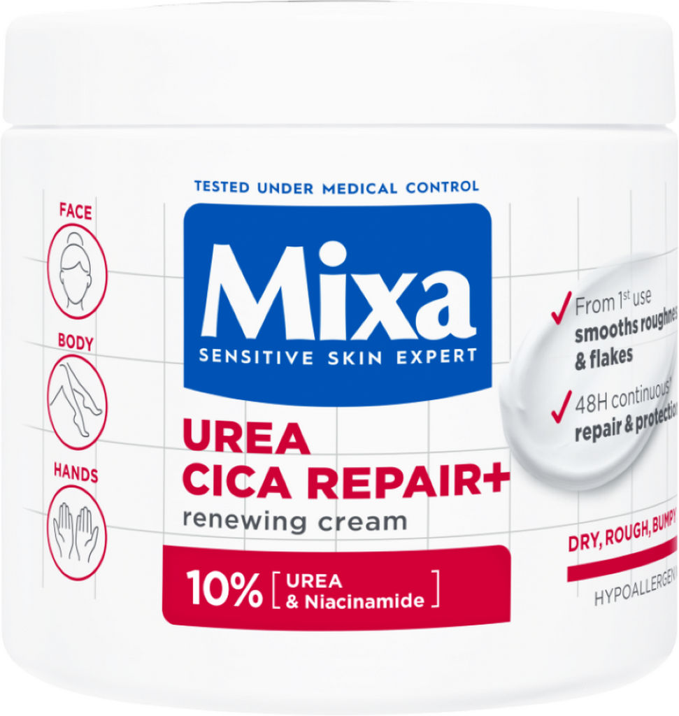 Krema za telo Mixa, Urea Cica repair, renewing, 400 ml