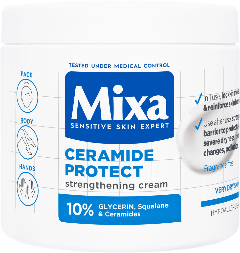 Krema za telo Mixa, Ceramide protect strenghtening, 400 ml