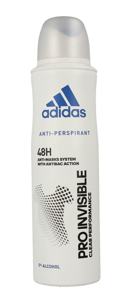 Dezodorant Adidas sprej, Invisible, ženski, 150 ml