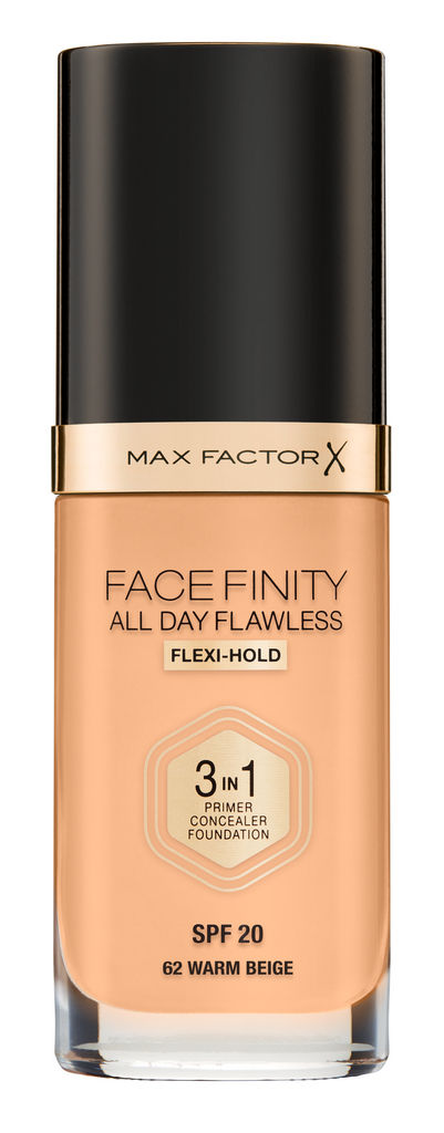 Podlaga tekoča za obraz MF, Facefinity 3v1 Foundation, 62 Warm beige