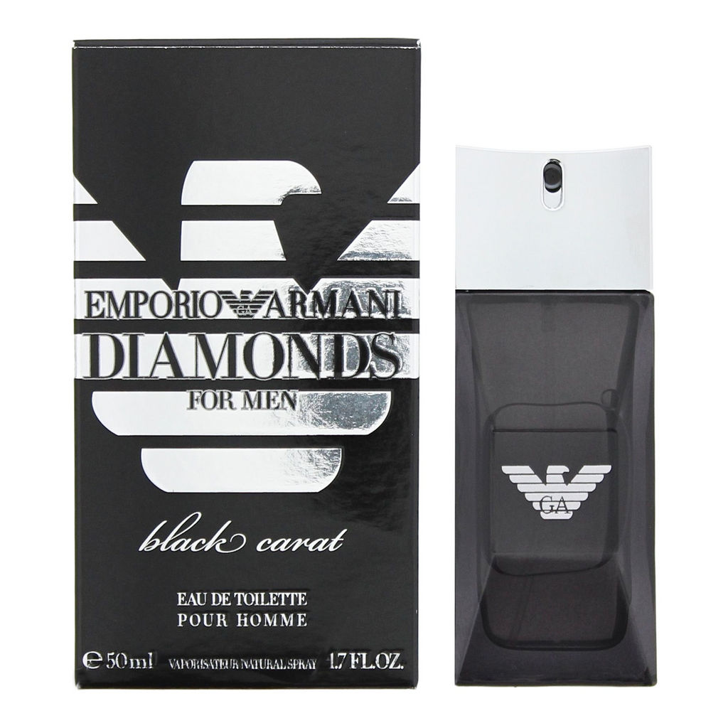 Toaletna voda Emporio Armani, moška, Diamonds For Men Black Carat, 50 ml