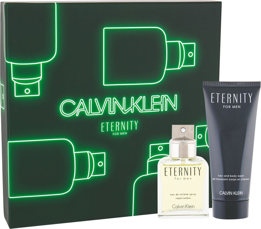 Darilni set Calvin Klein, Eternity, moški, toaletna voda 50 ml + tuš gel 100 ml