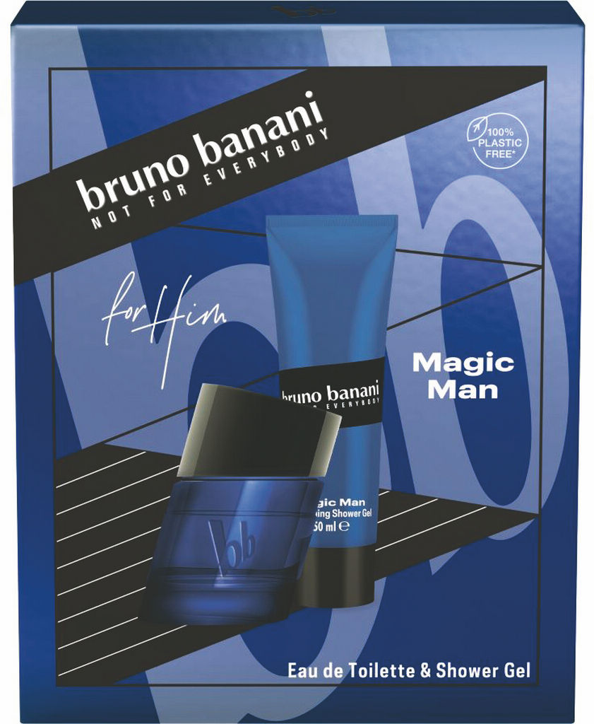 Darilni set Bruno Banani, Magic Man edt 30 ml, tuš gel 50 ml