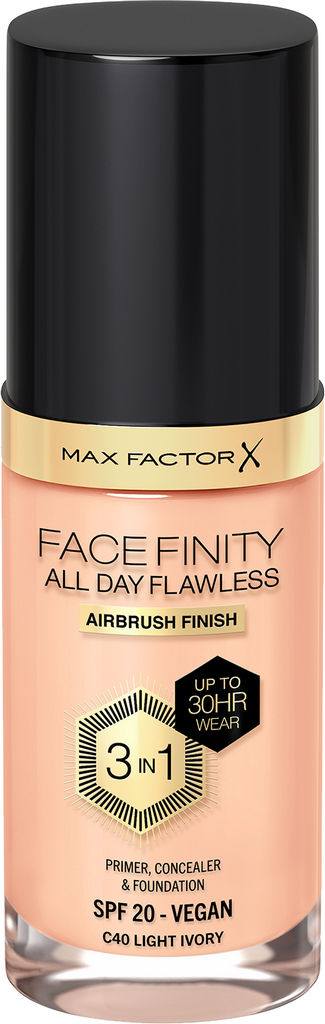 Podlaga za obraz Max Factor, tekoča, Facefinity 3 v 1, C40 Light Ivory, 30 ml