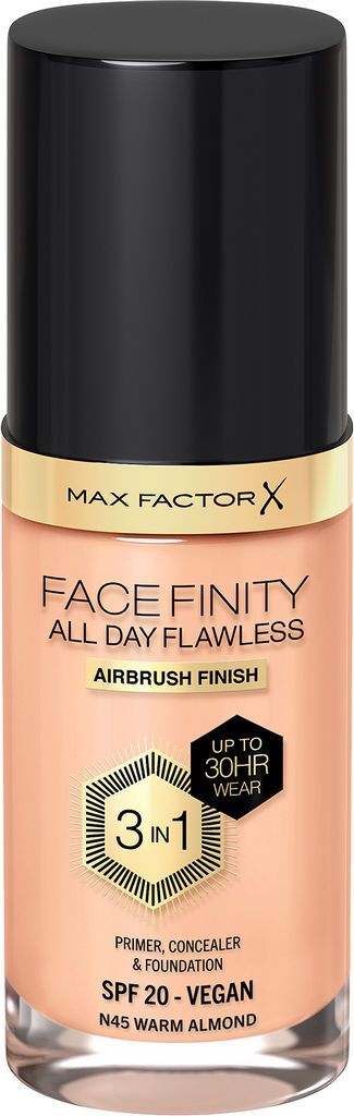 Podlaga za obraz Max Factor, tekoča, Facefinity 3 v 1, C45 Warm Almond, 30 ml