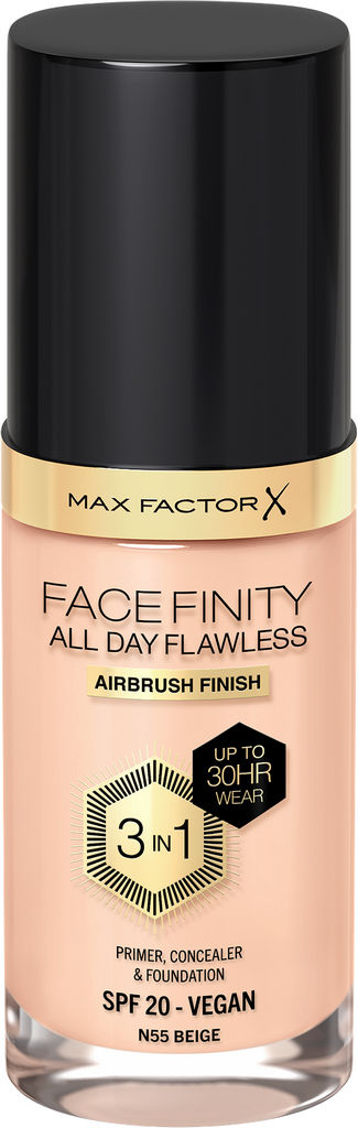 Podlaga za obraz Max Factor, tekoča, Facefinity 3 v 1, N55  Beige, 30 ml