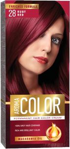 Barva za lase Aroma, color, 28 rub.rdeča