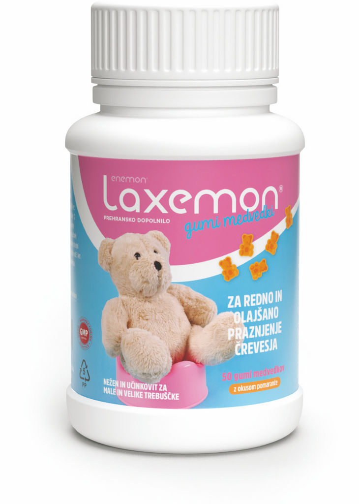 Prehransko dopolnilo Laxemon, bonbon medvedki, 160 g
