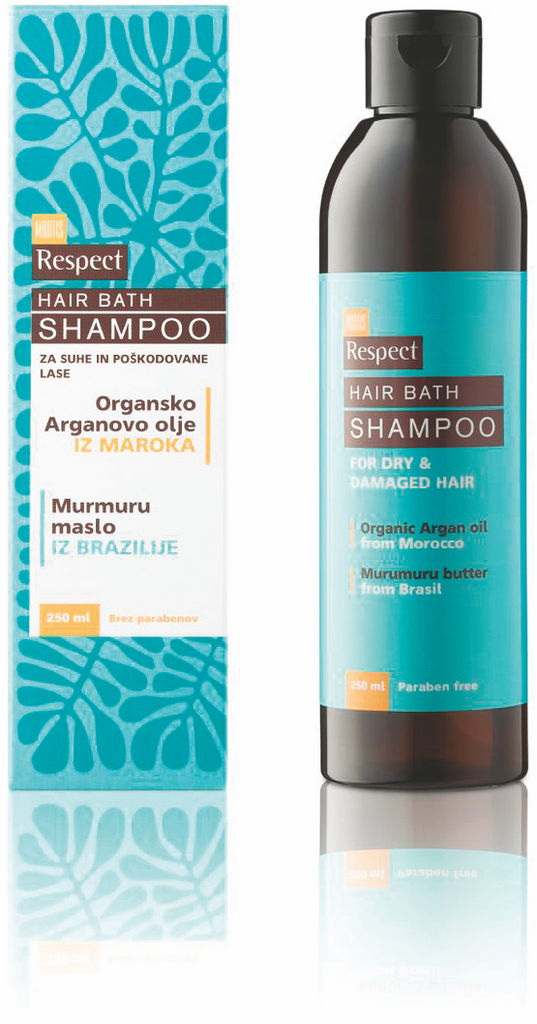 Šampon Respect, za suhe in poškodovane lase, 250 ml