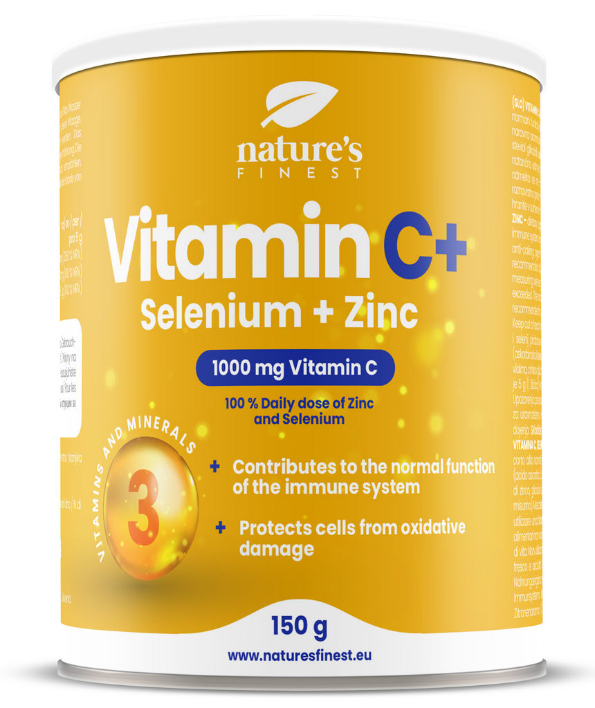 Prehransko dopolnilo Nutrisslim, Vitamin C + Selena +  Cinka, 150 g