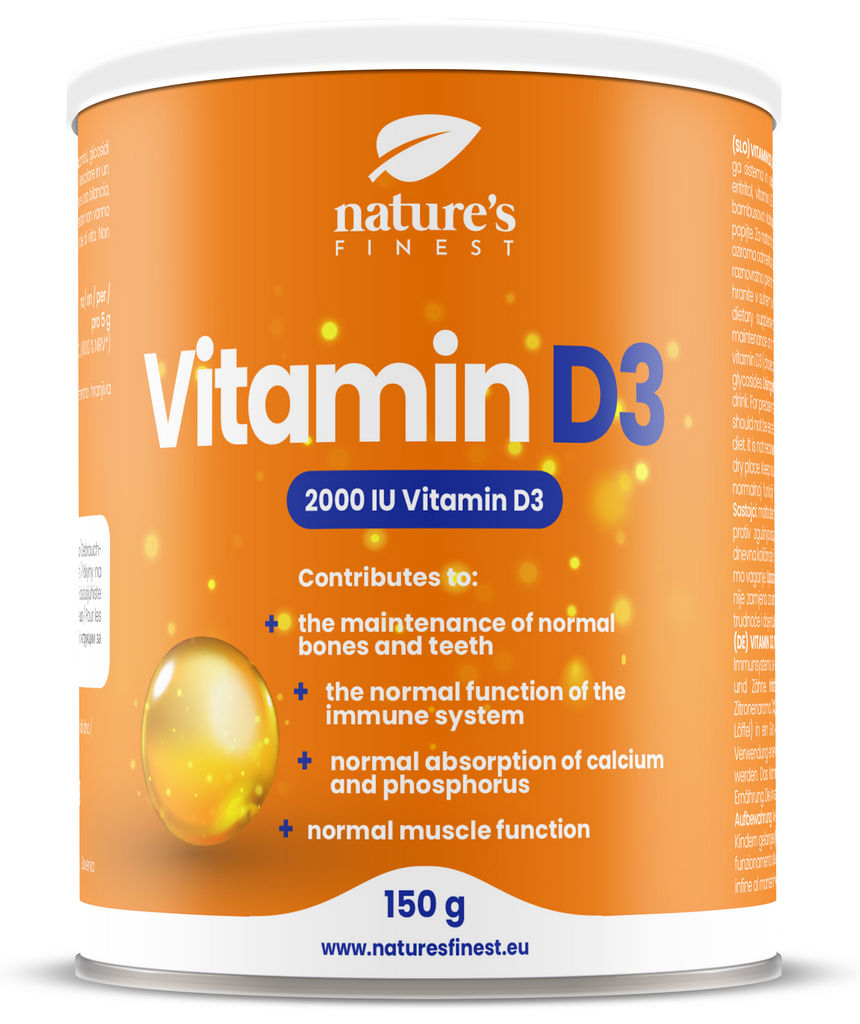 Prehransko dopolnilo Nutrisslim, Vitamin D3 v prahu, 150 g
