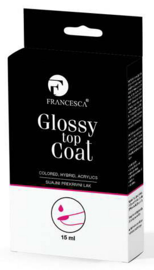 Lak za nohte Francesca, Glossy Top Coat, 15 ml