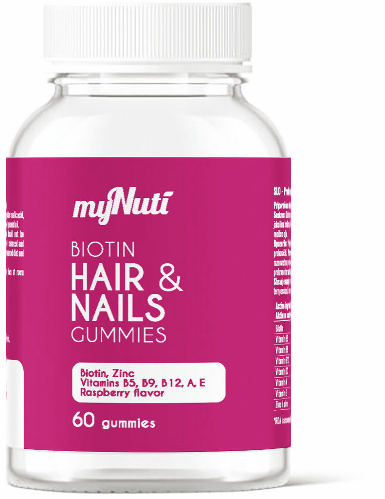 Prehransko dopolnilo My Nuti, Biotin Hair & Nails, 60/1