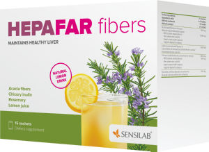 Prehransko dopolnilo Sensilab, HEPAFAR fibres, 15 napitkov