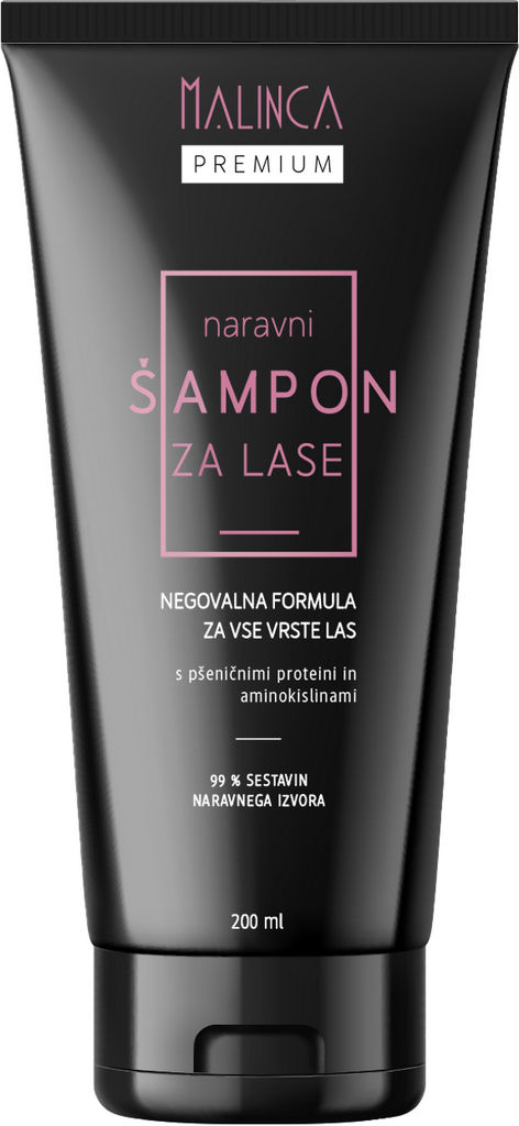 Šampon Malinca, naravni, 200 ml