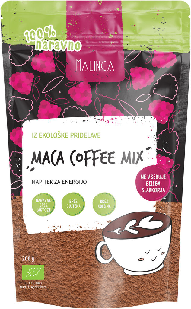 Maca Bio coffee mix Malinca, 200 g