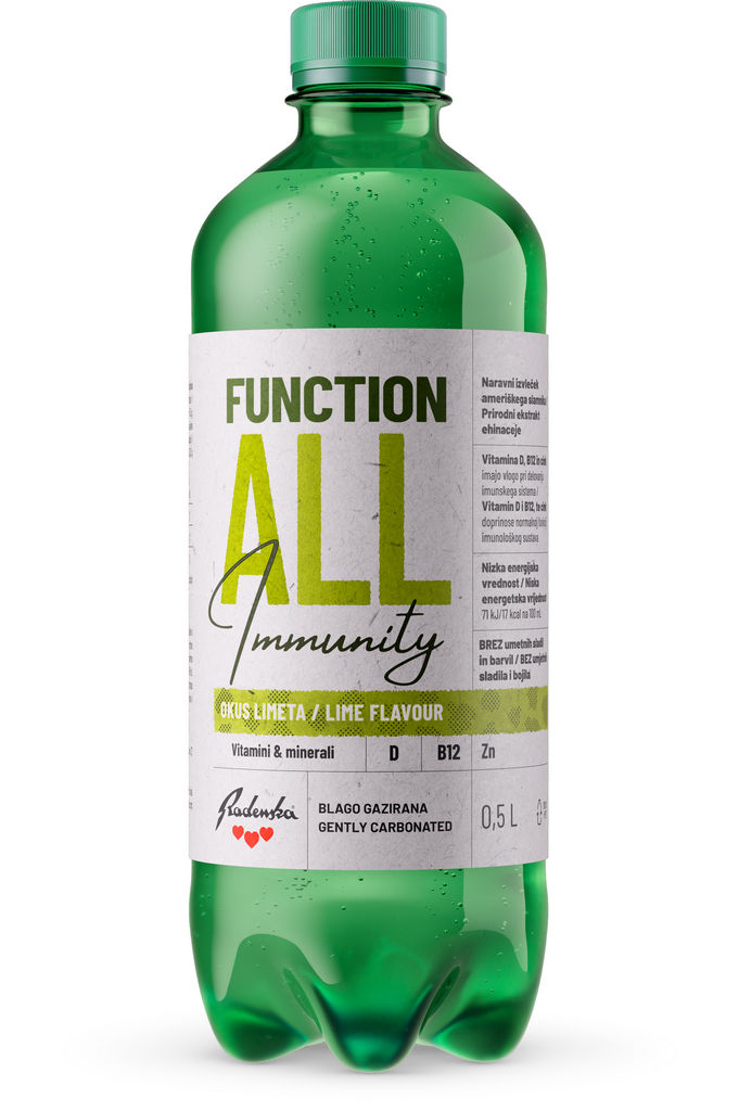 Pijača Functionall, Immunity, blago gazirana, 0,5 l