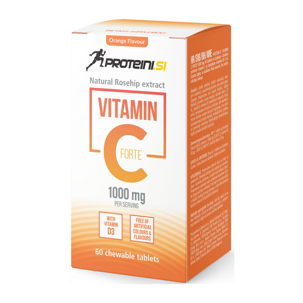 Prehransko dopolnilo Proteini.si, vitamin C Forte 1000 mg, 60/1