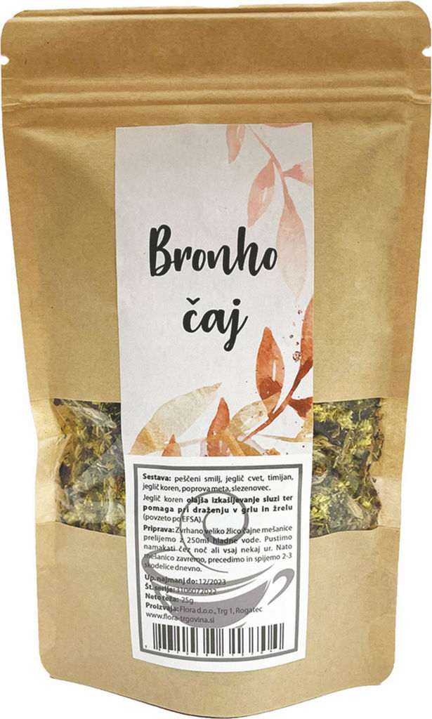 Čaj Flora, Bronho, zelišča, 25 g