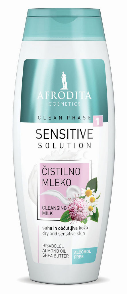 Čistilno mleko  za obraz Afrodita, Clean Phase Sensitive, 30 ml