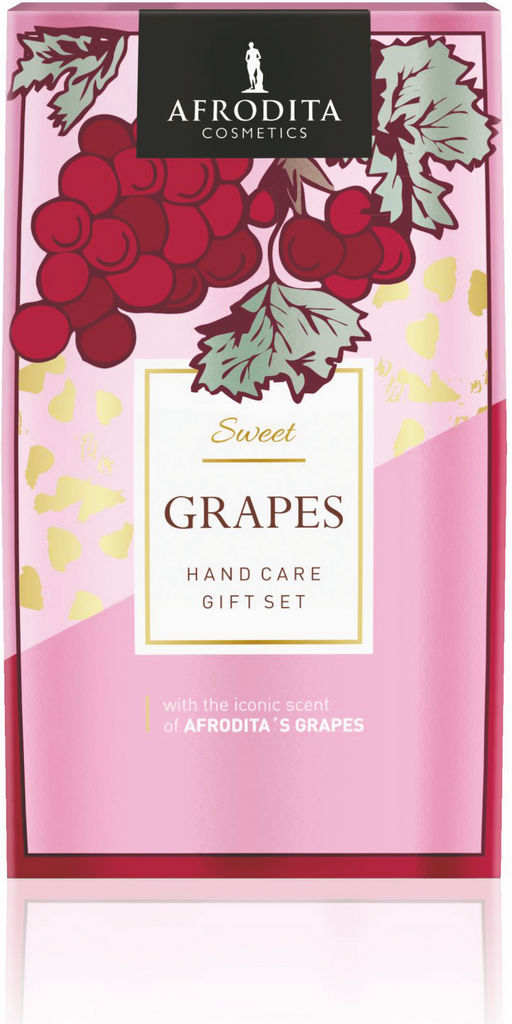 Darilni set Afrodita, za nego rok, Grapes, milo za roke, krema za roke