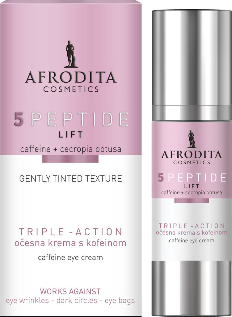 Krema očesna Afrodita, 5Peptide-Lift, s kofeinom, 15 ml