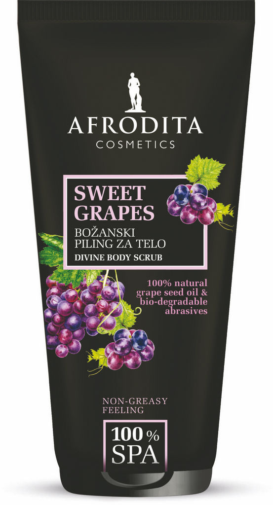Piling za telo Afrodita, Sweet Grapes, 150 ml