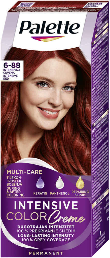 Barva za lase Palette ICC, 6 – 88, intenzivno rdeča