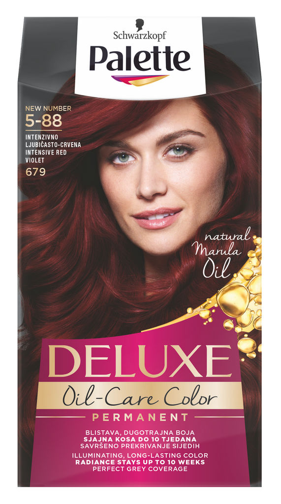 Barva za lase Palette Deluxe, 679, intenzivno rdeče vijolična