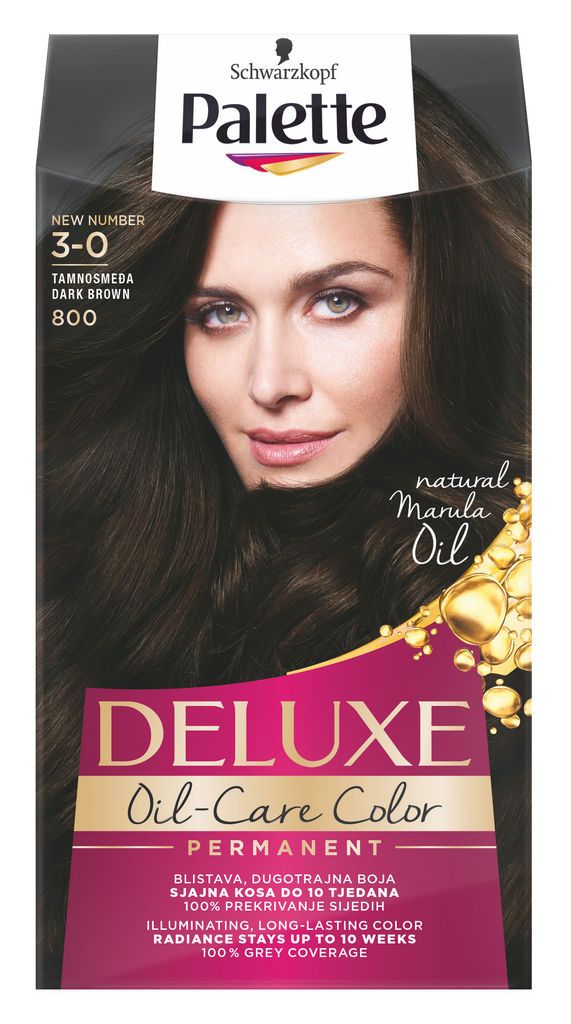 Barva za lase Palette Deluxe, 800, t.rjava