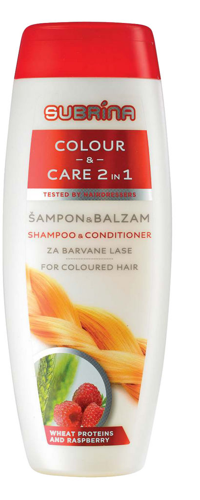 Šampon Subrina, color&care, 2v1, 300ml