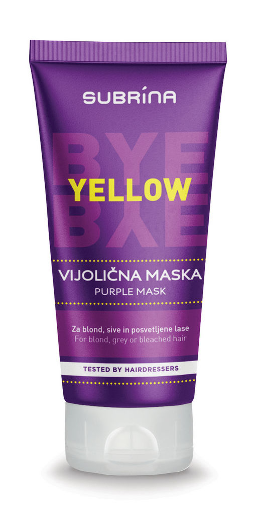 Maska za lase Subrina, Bye Bye, Yellow, 150 ml