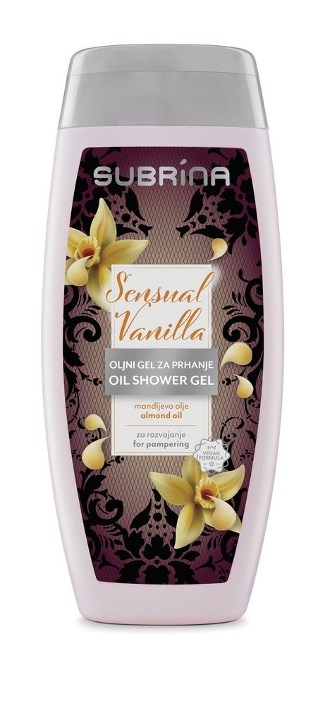 Oljni gel za prhanje Subrina, Sensual Vanilla, 250 ml