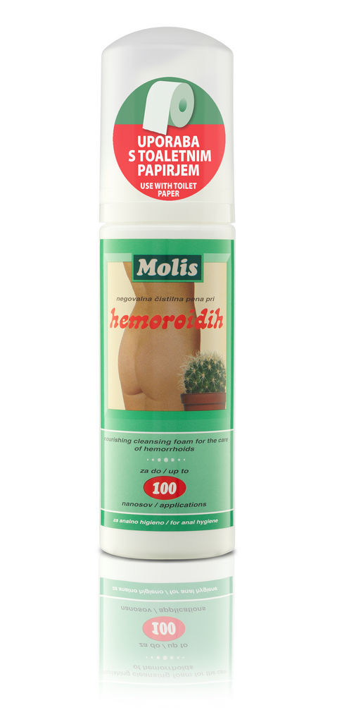 Pena Molis za nego pri hemoroidih, 150 ml