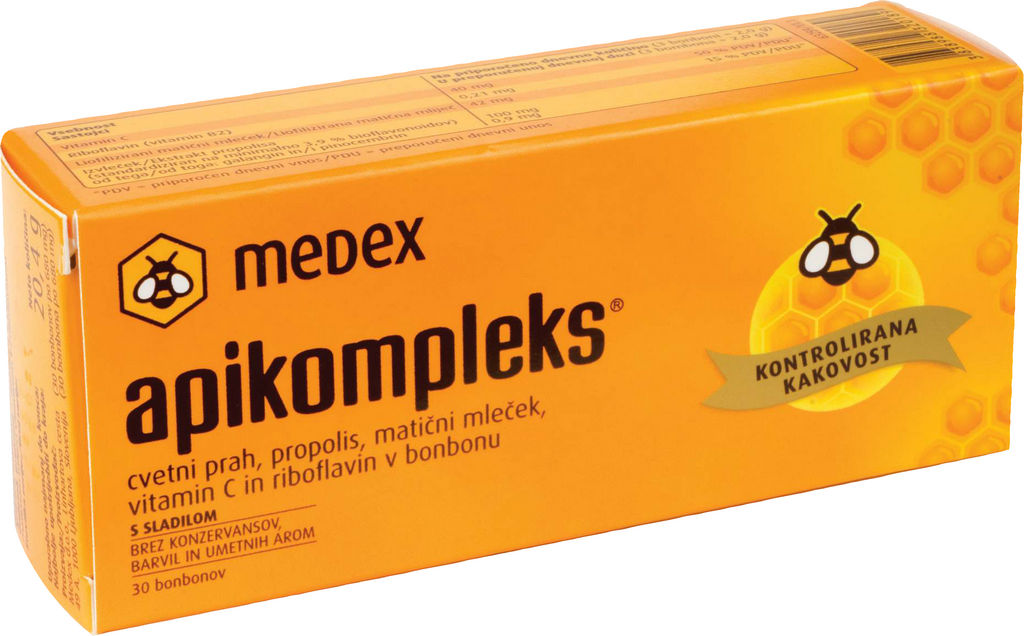 Apikompleks bonboni, Medex, 20 g