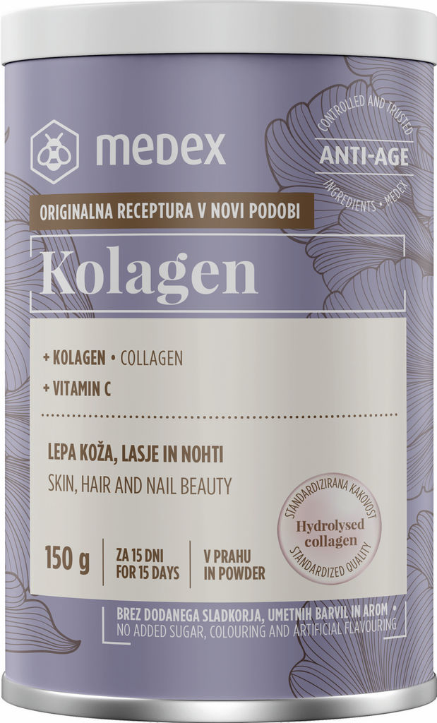 Hidroliziran kolagen v prahu Medex, 150 g