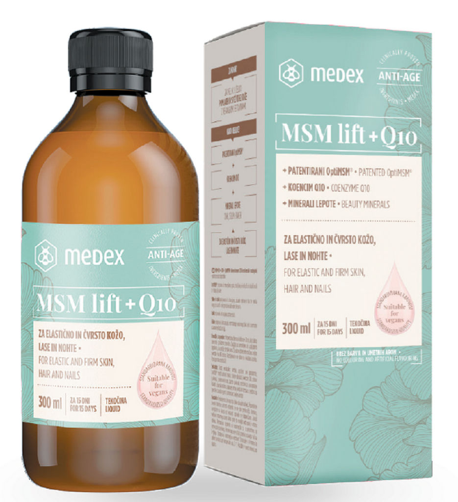 Prehransko dopolnilo Medex, MSM lift + Q10, 300 ml