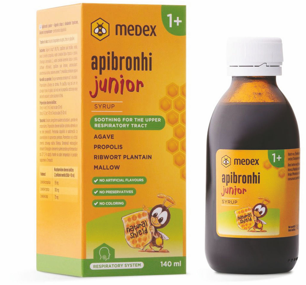 Sirup Medex, Apibronhi Junior, 140 ml