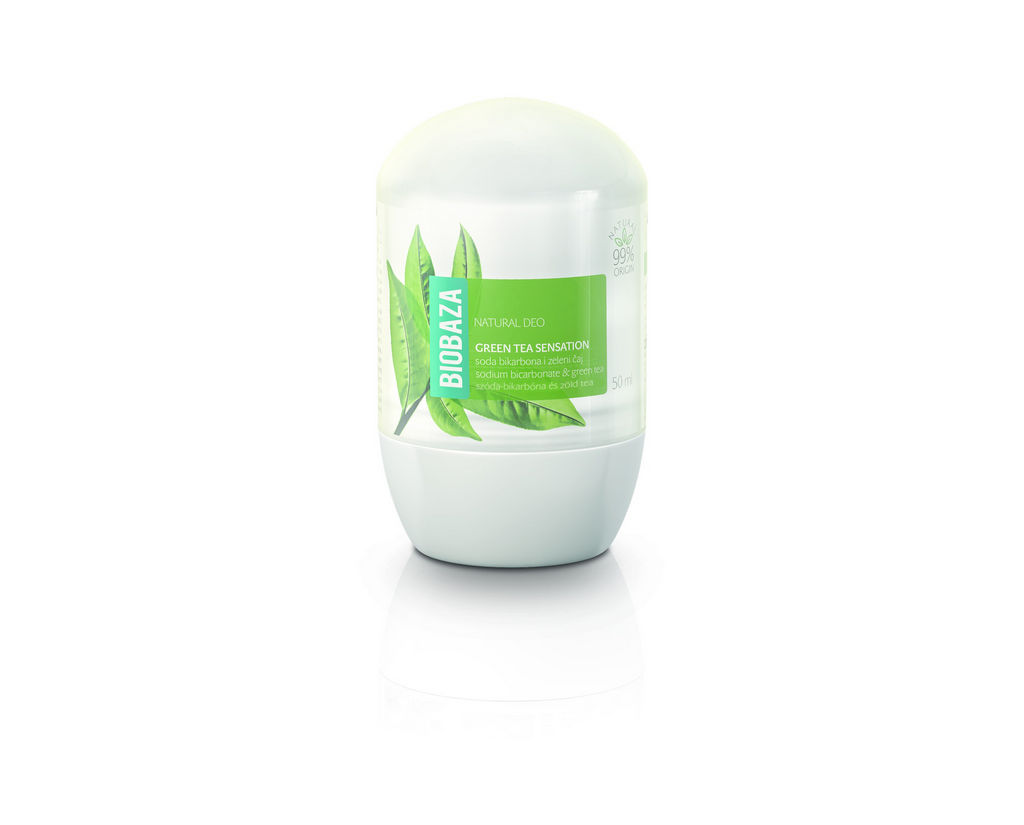 Dezodorant Biobaza roll-on On green tea, 50 ml